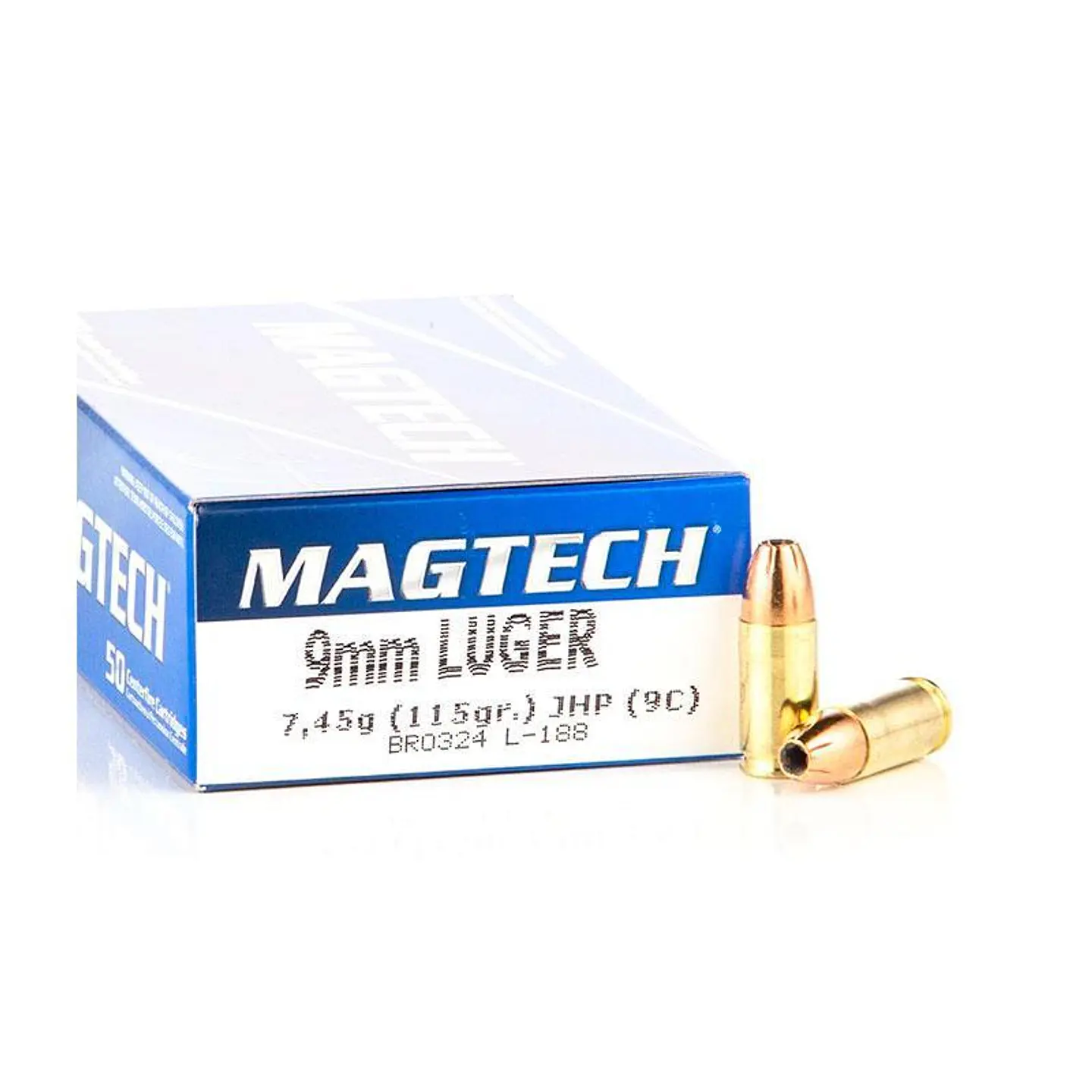 Munición Magtech 9×19 mm JHP 115 gr 1