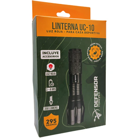 Kit Linterna Luz Roja UC-10 Defensor