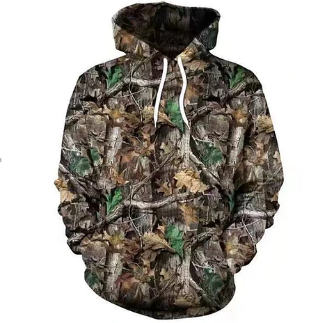 Polerón Defensor XL camo con gorro A287
