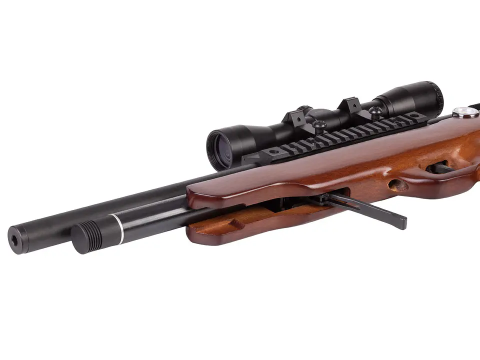 Rifle Beeman Bullpup Commodore madera UL 5.5 #1358 + Funda + Postones 2