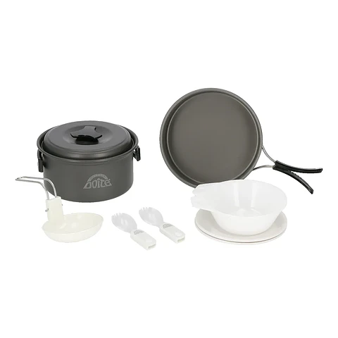 Set ollas cocina Cooker 2 personas gris Doite #0844