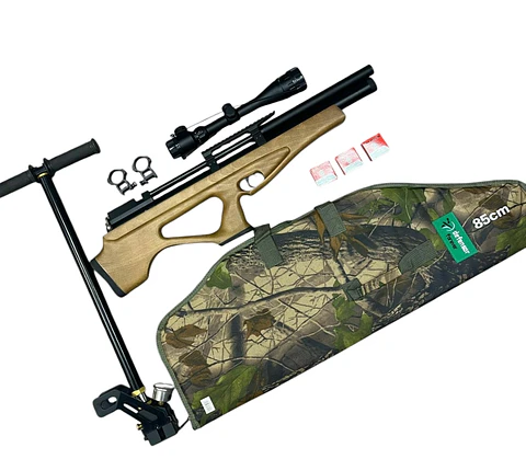 Kit PCP P10 Bombín + Mira 3-9×40 AOE + Funda + Postones