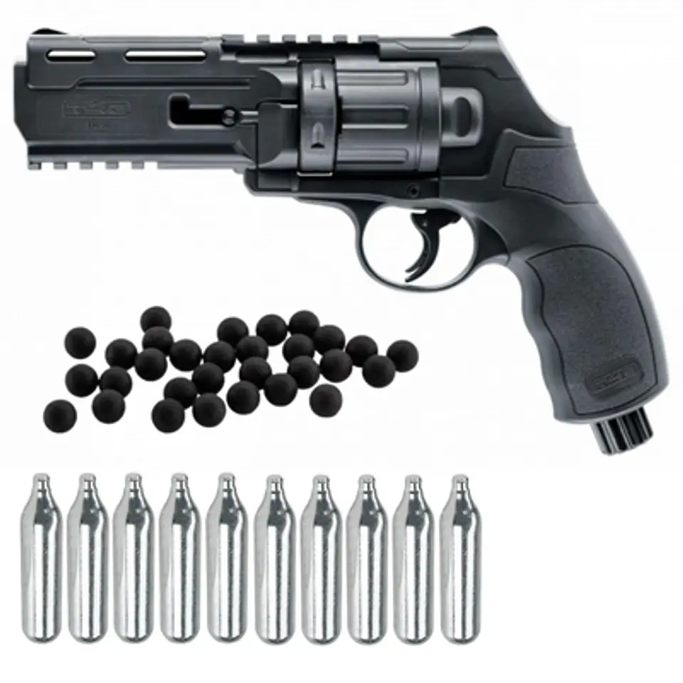 COMBO REVOLVER TRAUMATICO HDR .50 + CO2 + MUN .50  1