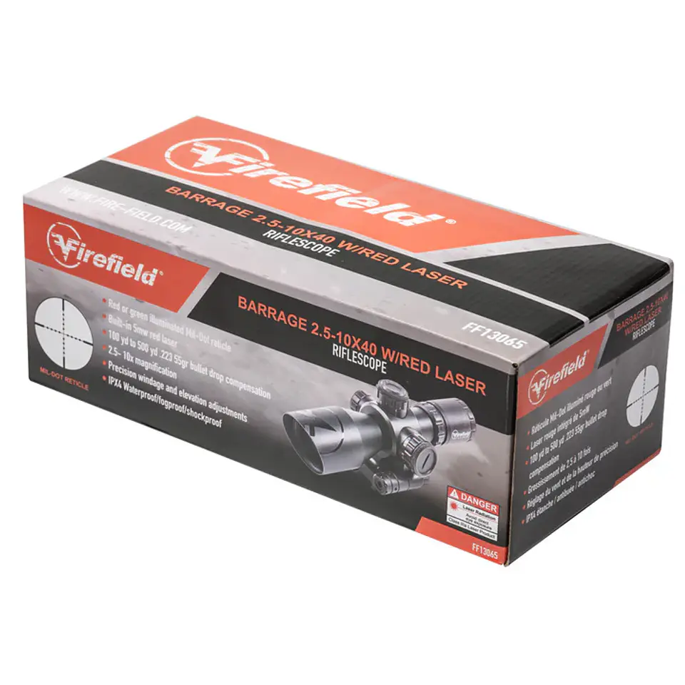 Mira telescopica Firefield Barrage 2.5-10x40 2