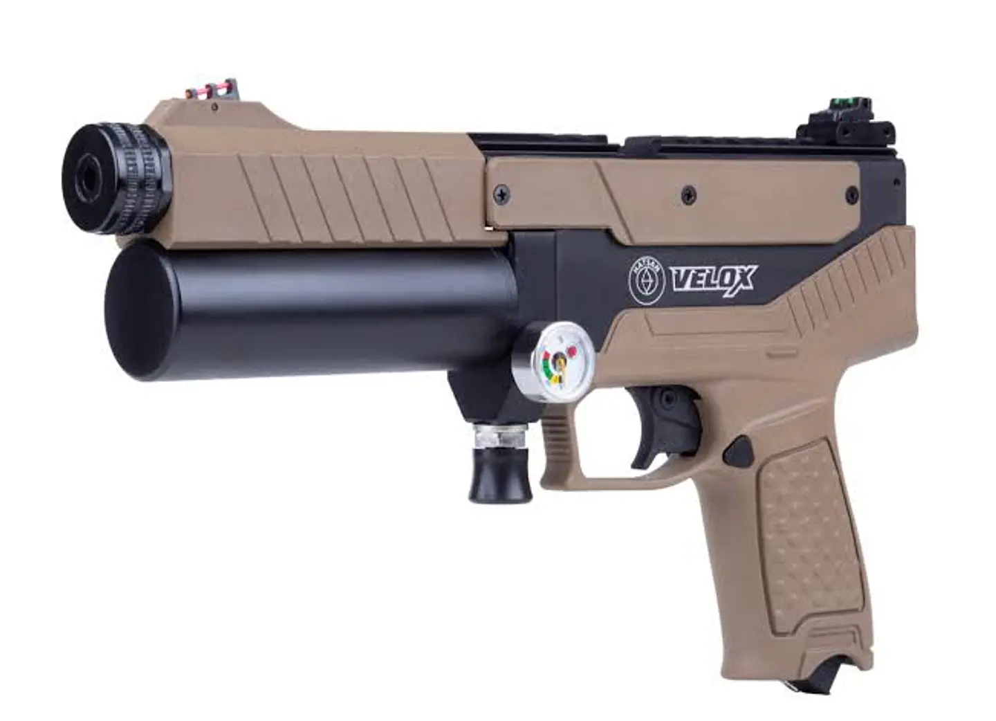PISTOLA PCP HATSAN VELOX SEMI-AUTOMATICA CAL 6,35 TAN  1