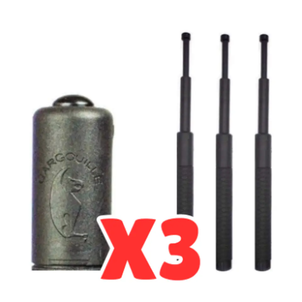 PACK BASTON RETRACTIL X3 UNID. BASTON 1
