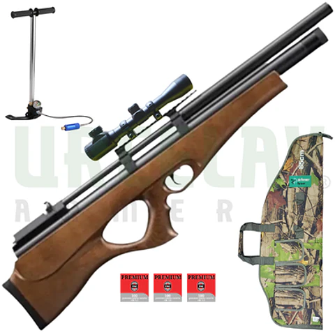 Kit PCP P10 Bombín + Mira 3-9×40 AOE + Mira + Funda + Postones