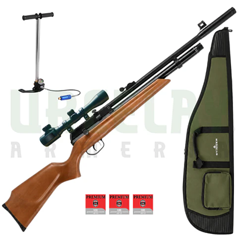 Kit Raider Cal. 5.5 Bombín + Mira 3-9×40 + Montura + Funda