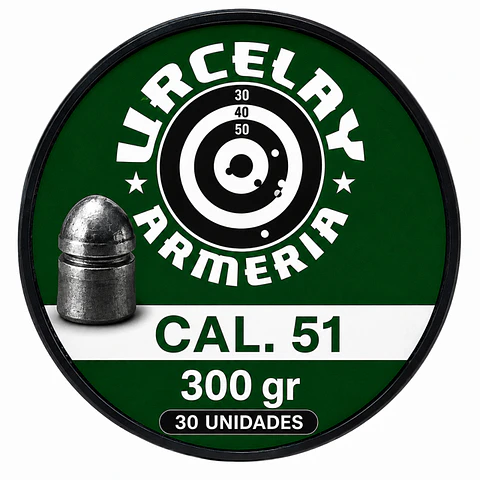 Slug URC cal .51 / 300 gr / 30 unidades