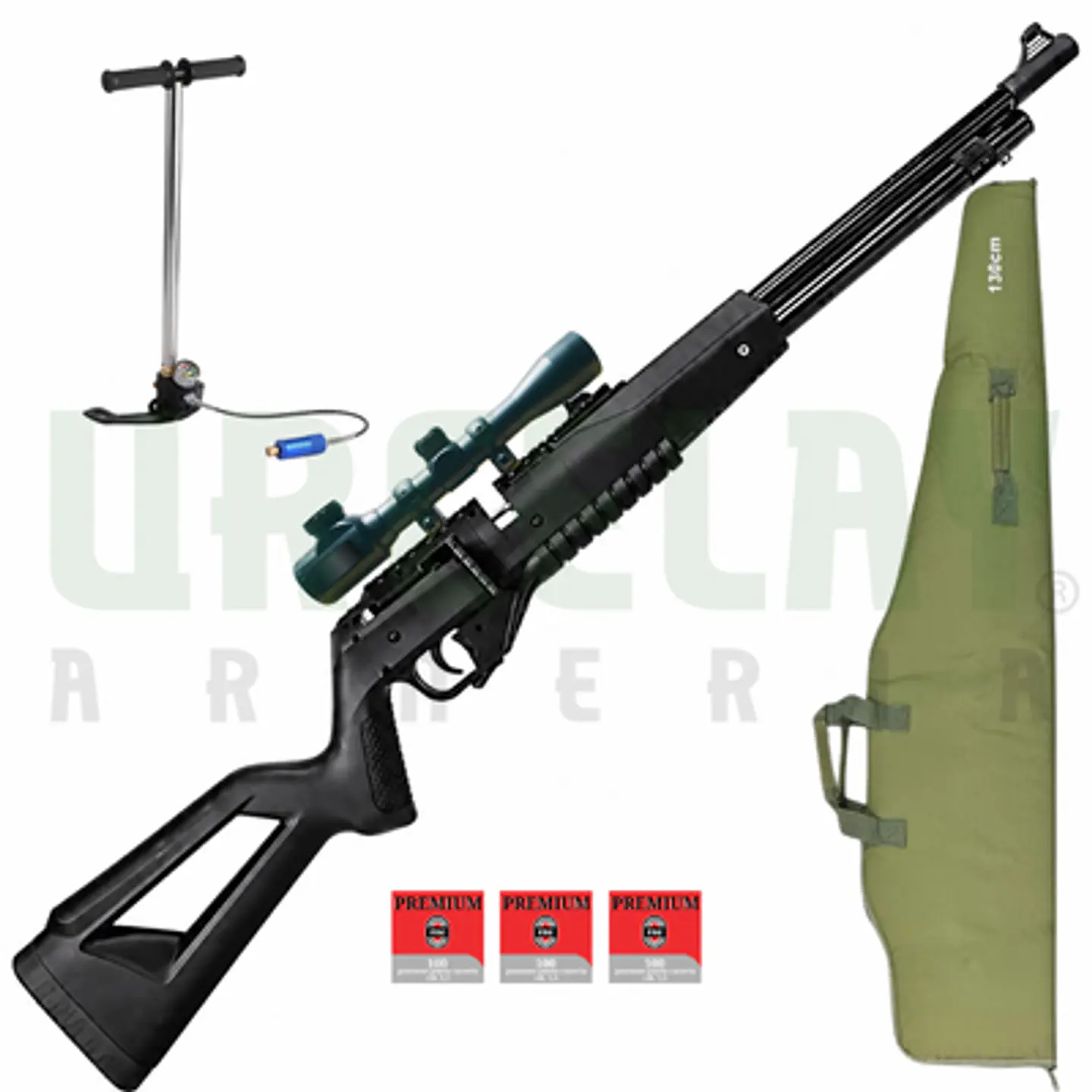 Kit Rifle Pcp Nova vista PCP1000 + bombin + mira 3-9x40aoe  1