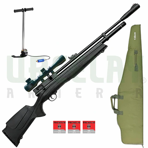 Kit Pcp Beeman Chief II Plus + mira 3-9x40 + bombín + funda + postones #1336