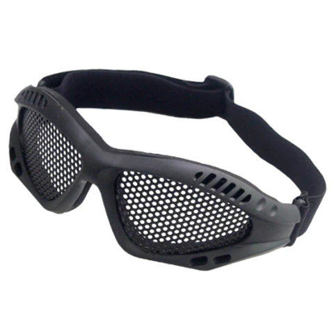 Gafas tácticas con malla negra airsoft