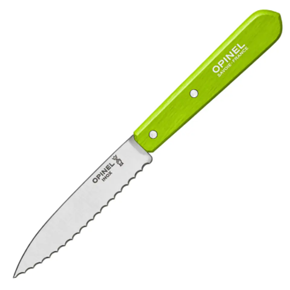 Cuchillo Opinel N113 Color Verde Manzana  1
