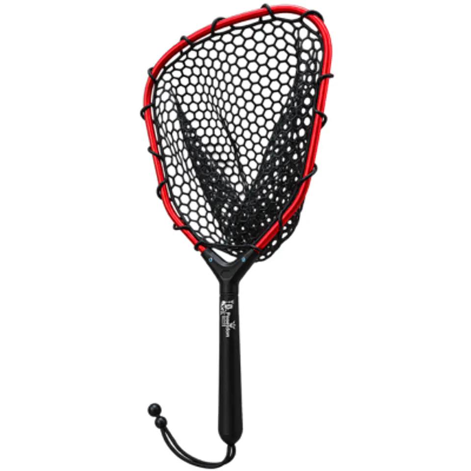 Chinguillo de Pesca Malla Silicona Negro con Rojo 2