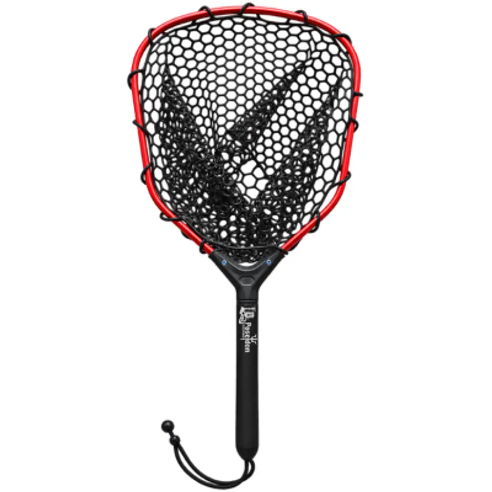 Chinguillo de Pesca Malla Silicona Negro con Rojo 1
