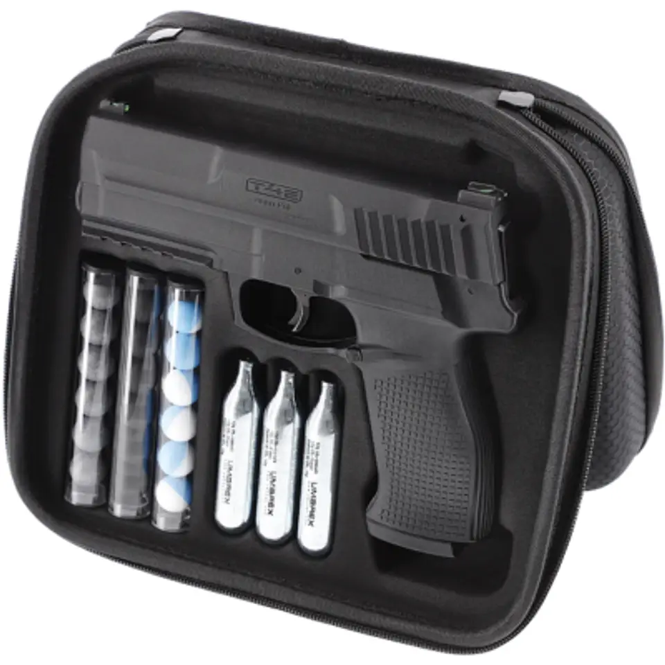 Kit Pistola Traumática Umarex Impax P68 2.4070-1 / 16J + 10 co2 + 25 municiones de pvc 4