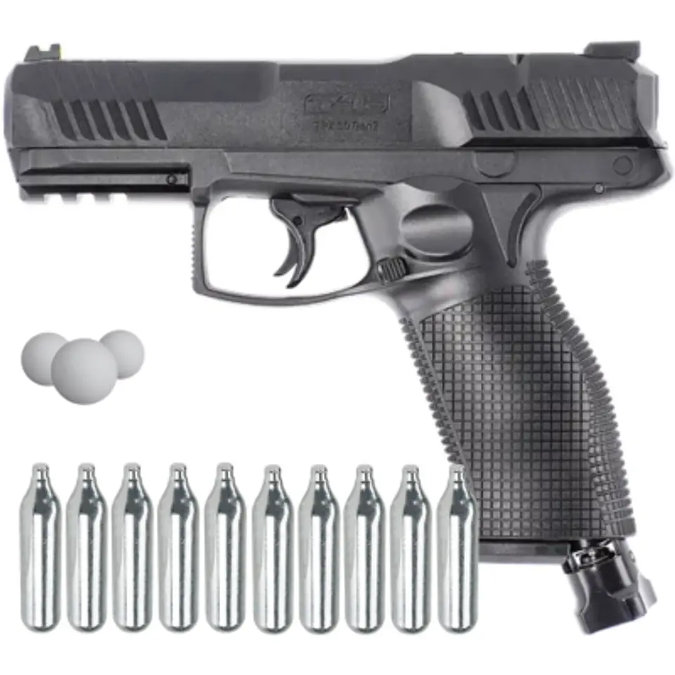 Kit Pistola Traumática Umarex TPX 50 Gen2 2.4087 - 19.9J + 10 co2 + 50 municiones de pvc 2