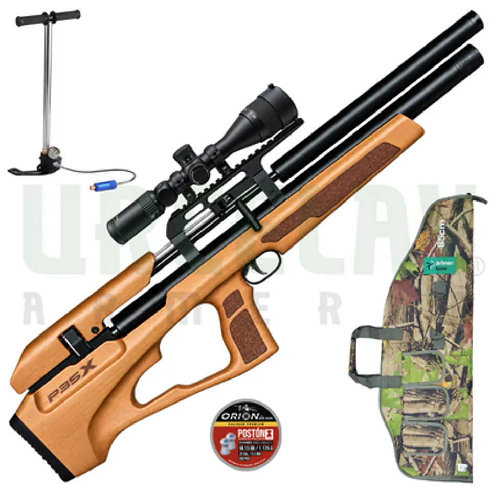 🎉 ¡OFERTAS DIECIOCHERAS! 🎉Kit Rifle PCP Artemis P35X A + Mira 4-16x42 + Bombin + Montura + Funda + Postones 1