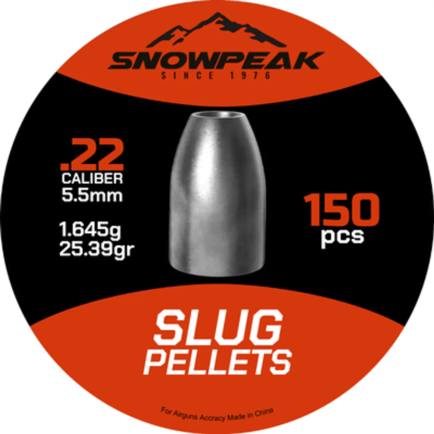 Slug Snowpeak 5,5 mm 25,39gr 150 unidades 1