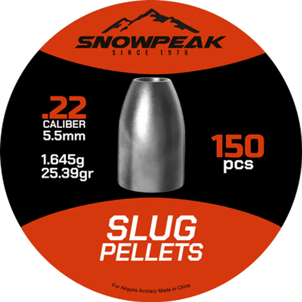 Slug Snowpeak 5,5 mm 25,39gr 150 unidades 1