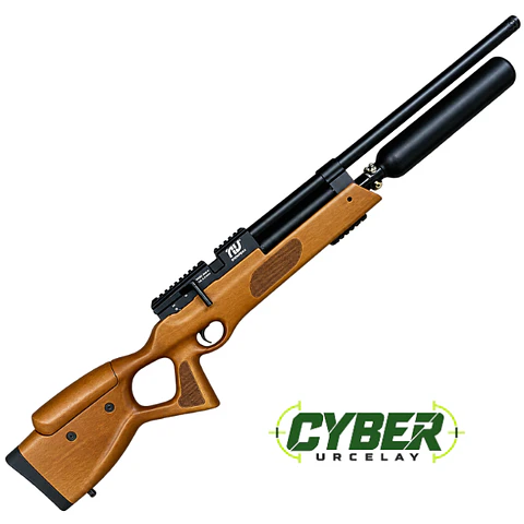 🚀¡Cyber!🚀 Rifle PCP Pneumax PB03 Big Bore Nova Vista madera 9mm + Funda + Postones 
