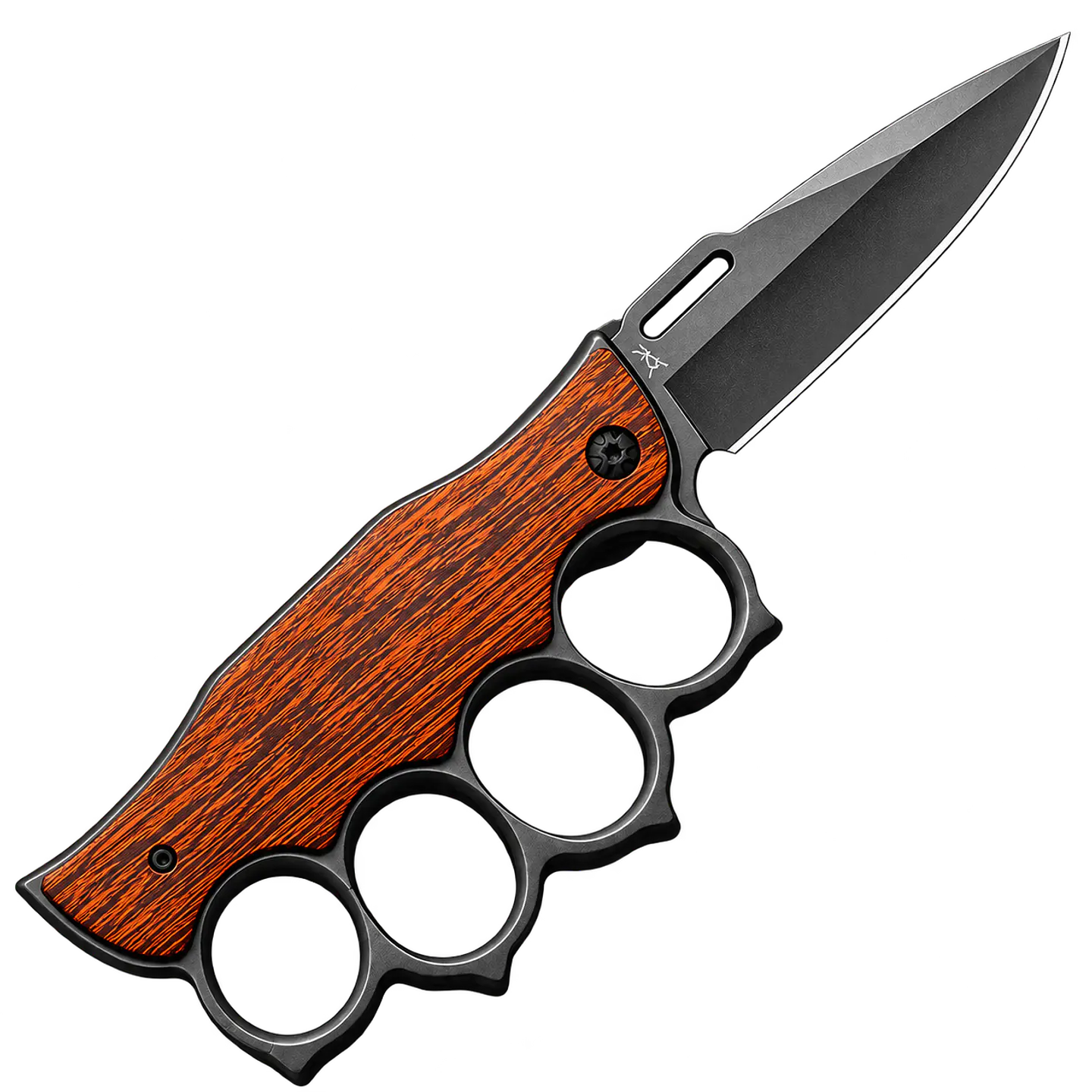 Cuchillo Táctico Ares tipo manopla café 1