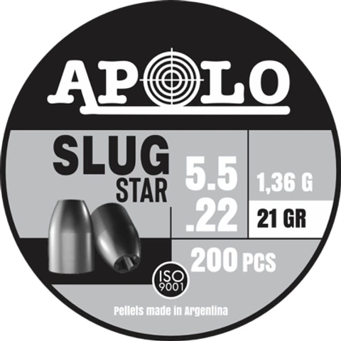 Lata Poston Apolo Slug 21 gr calibre 5.5