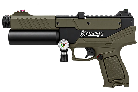 PISTOLA PCP HATSAN VELOX CAL 6,35 VERDE