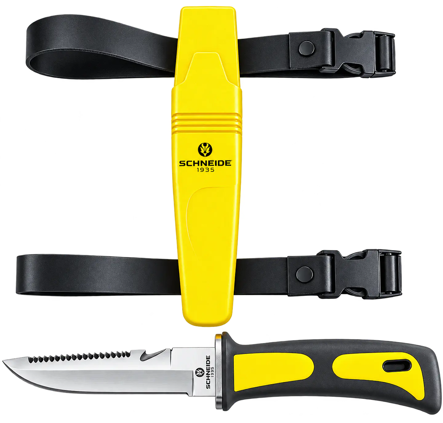 Chuchillo de buceo Schneide Taucher Amarillo 11,5 cm 1