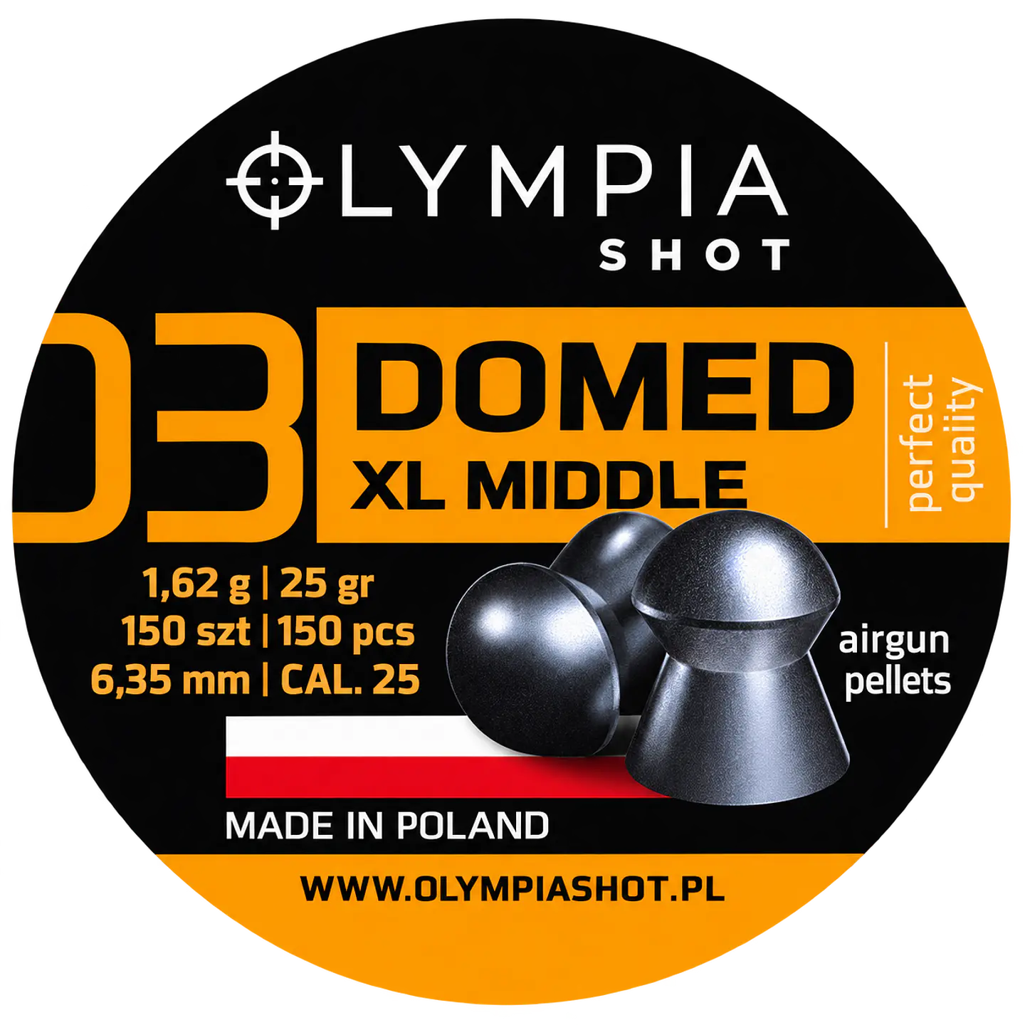 Poston Olympia Domed xl 6,35 - 25,39 1