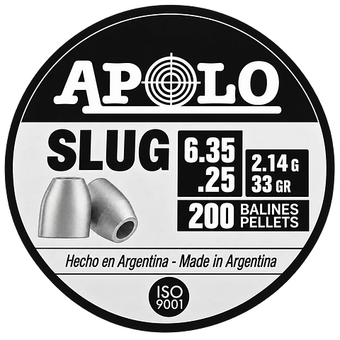 Slugs Apolo 6.35 mm 33 gr 200 u.