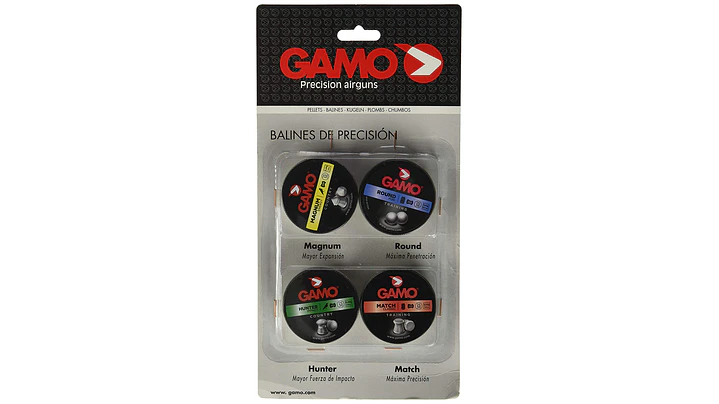 Kit de 4 latas de 250 postones Gamo/ Cal 4.5 1