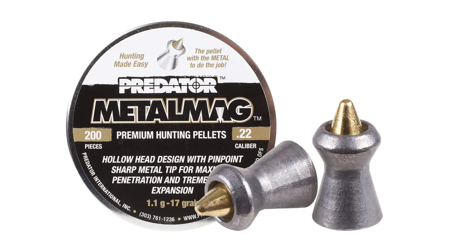 Predator Metalmag Pellets, .22 Cal, 17 Grains, 200 unidades 1