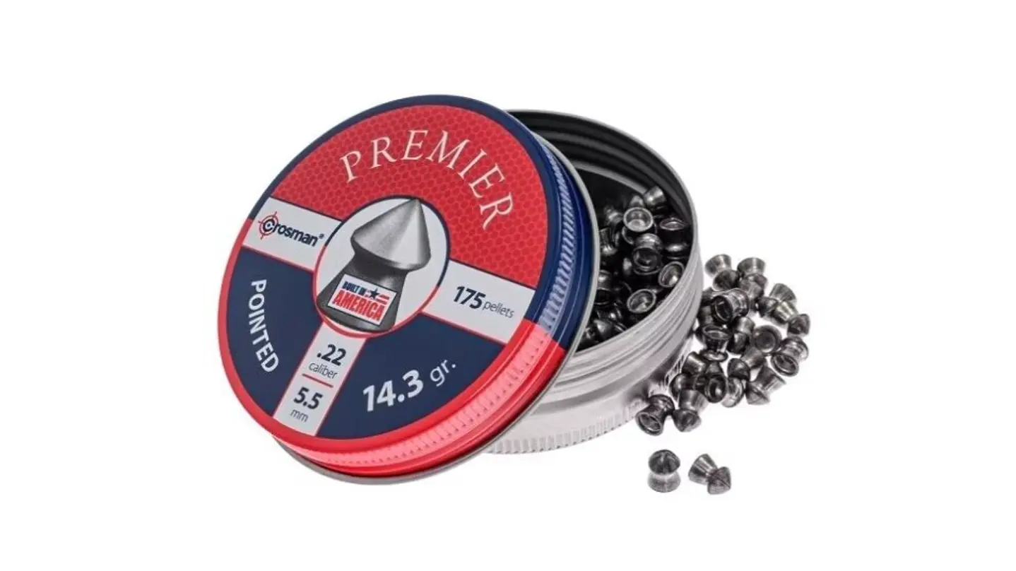 Poston 5,5 CROSMAN Premier Pointed / 14,3 gr  ( Lata de 175u 1