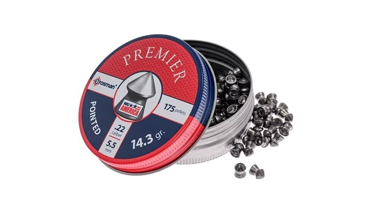 Poston 5,5 CROSMAN Premier Pointed / 14,3 gr  ( Lata de 175u 1