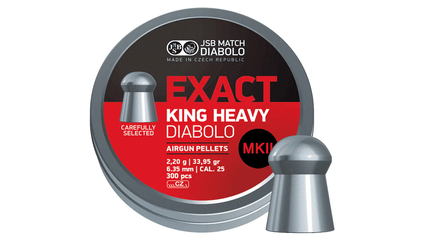JSB Exact King Heavy MKII 33.95gr/ 6.35mm cal.25/ 300pcs 1