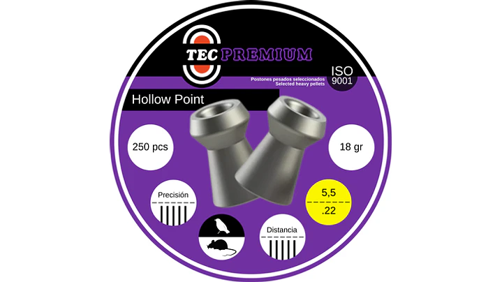 POSTON TEC PREMIUM HOLLOW POINT 5.5 / 18GR 1