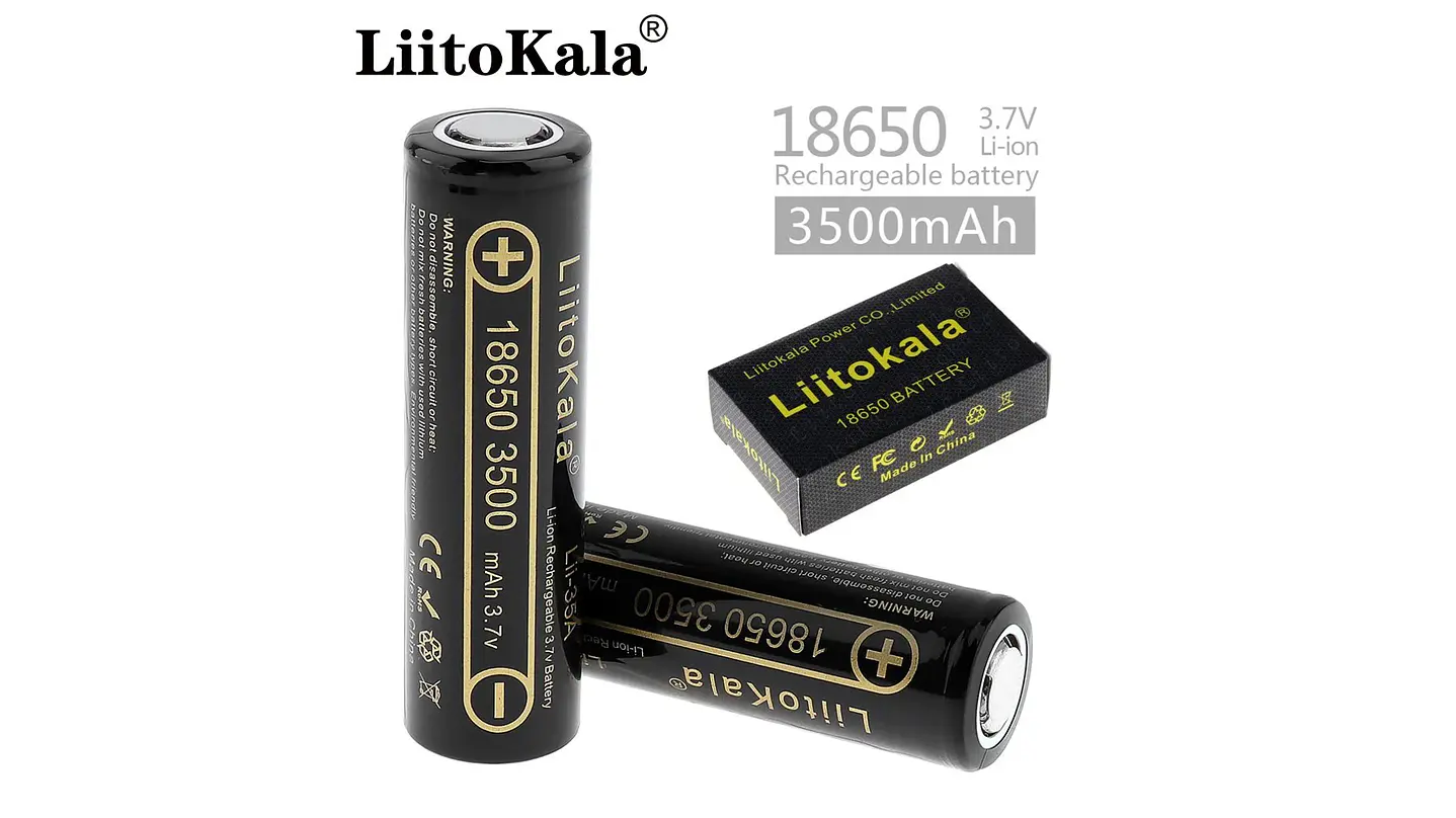 Pack 2 Baterias / Liitokala Recargable 18650 / 100% Original  1