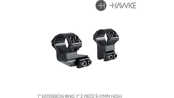 Anillo de extensión Hawke de 1'', 9-11 mm, 2 anillos de alcance de 1'', de alta calidad 1