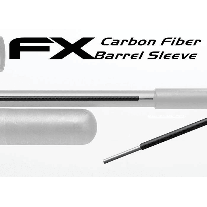 Funda  fibra de carbono  para Cañon  FX  Cal .30 / 700mm 2