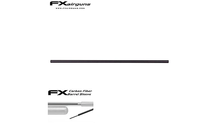 Funda  fibra de carbono  para Cañon  FX  Cal .30 / 700mm 3