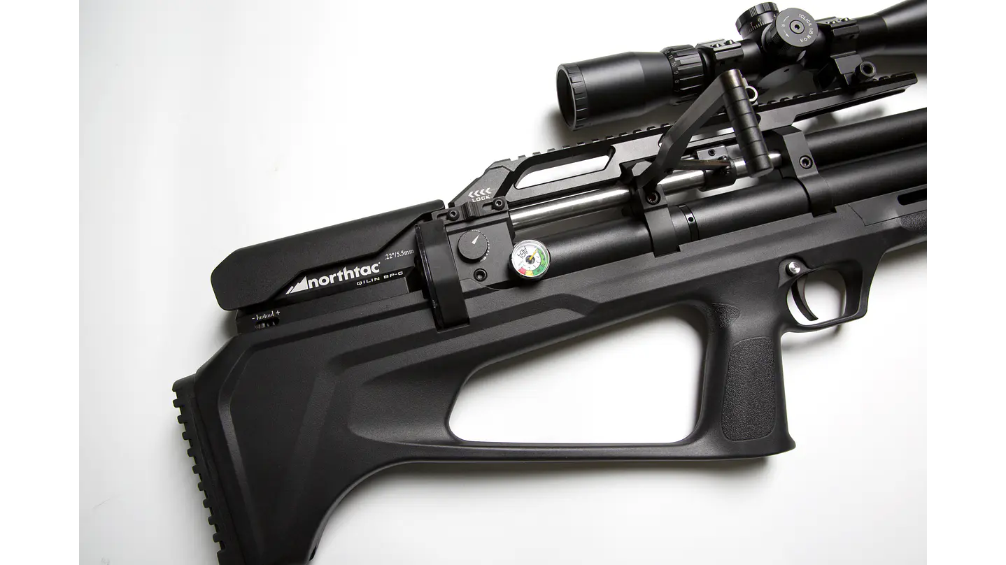 AEA QILIN BP BULLPUP PCP — 18” / 220cc / Cal .22 6