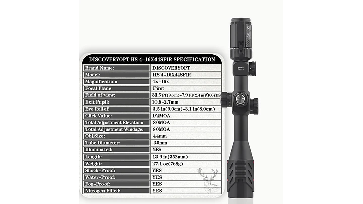 DISCOVERY  HS 4-16*44 SFIR FFP 2