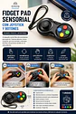 Fidget Pad Sensorial Tipo Control con Joystick y Botones - Miniatura 4
