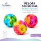 Pack de 2 Pelotas Sensoriales Arcoíris Rebotadoras - Miniatura 1