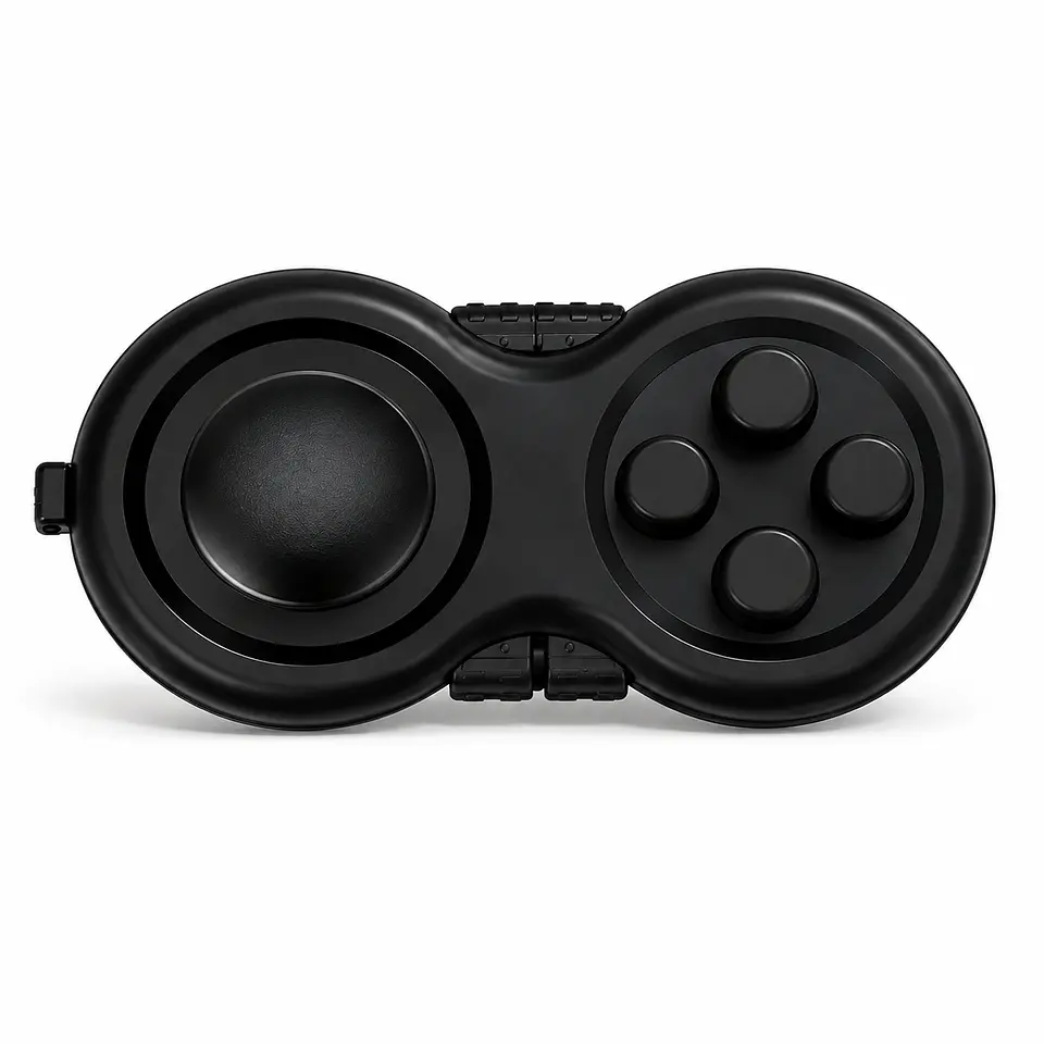 Fidget Pad Sensorial Tipo Control con Joystick y Botones 14