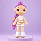 Muñeca K-Pop Lila – Tejida a Mano - Miniatura 2