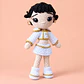 Muñeca K-Pop Cabello Negro – Tejida a Mano - Miniatura 1