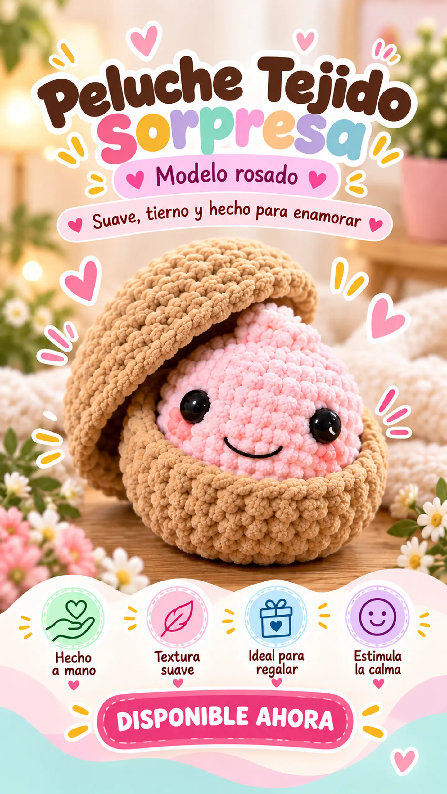 Peluchito Sorpresa Tejido a Mano – 5 Diseños 2