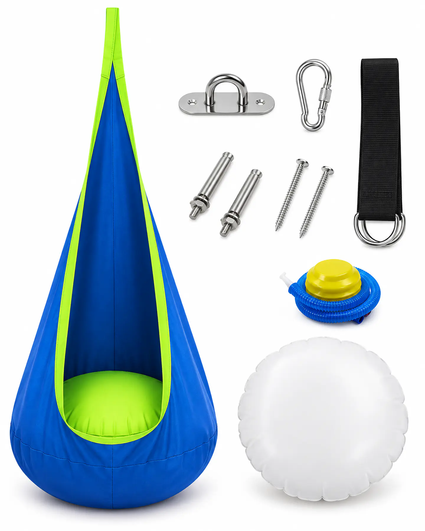 Columpio Sensorial Colgante para Niños con Cojín Inflable 1